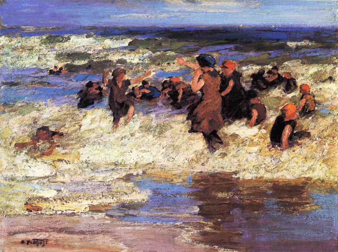 Edward Henry Potthast Surf Bathing